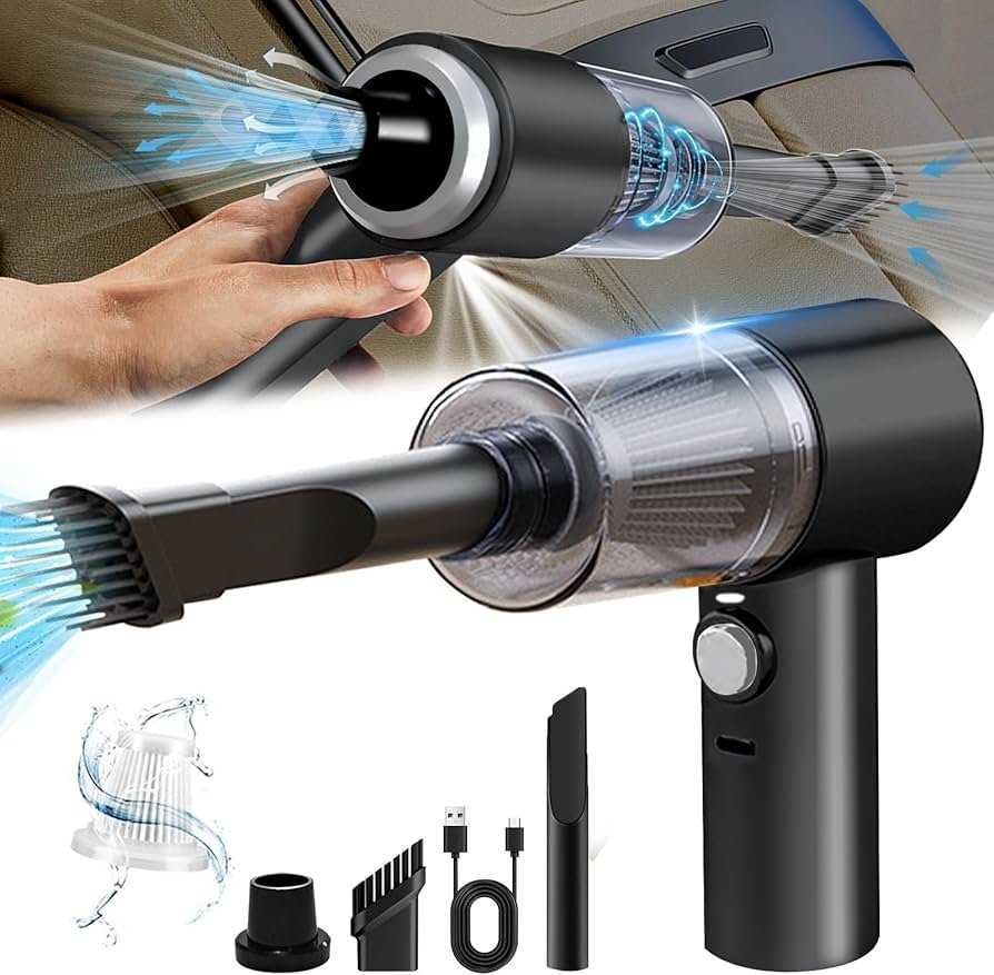 3-in-1 portable vacuum cleaner - close-up view