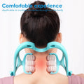 6-Wheel Neck & Spine Massager | Deep Tissue Cervical Massager for Neck, Back & Shoulder Pain Relief | Multifunctional Manual Massage Tool