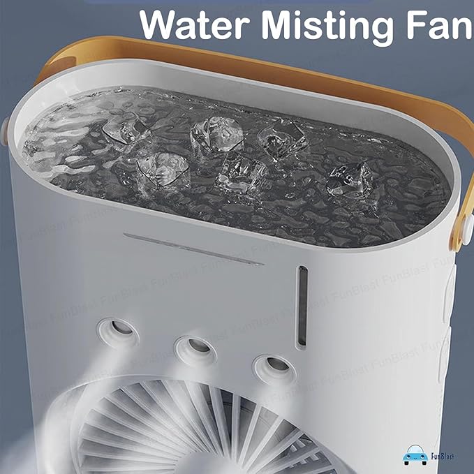Mist Fan with LED Light & Humidifier| Portable USB Air Cooler for Home Office Travel