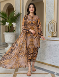 Digital Printed 3 Piece Swiss Lawn With Organza Dupatta ( Stitched )