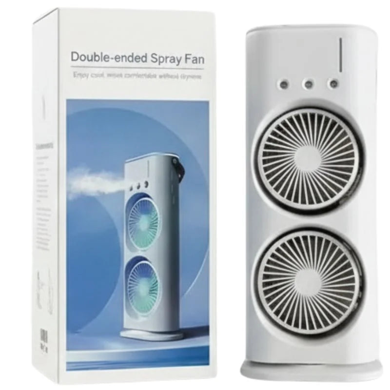 Mist Fan with LED Light & Humidifier| Portable USB Air Cooler for Home Office Travel