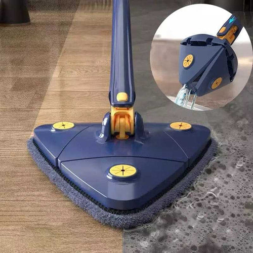 360 degree rotatable triangle mop for corners and walls - in use