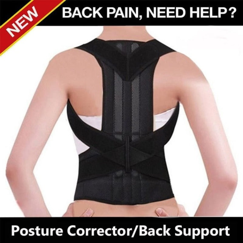 Back Pain Relief Posture Corrector Belt for men and women | Adjustable Support for Spine, Shoulder & Lumbar Alignment | Medium