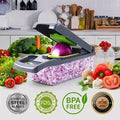 16-in-1 Vegetable Cutter – Cut vegetables 10X faster- Save hours