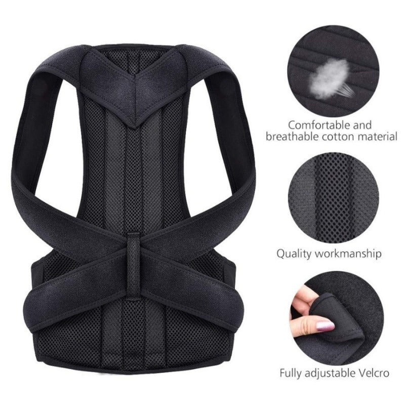 Back Pain Relief Posture Corrector Belt for men and women | Adjustable Support for Spine, Shoulder & Lumbar Alignment | Medium