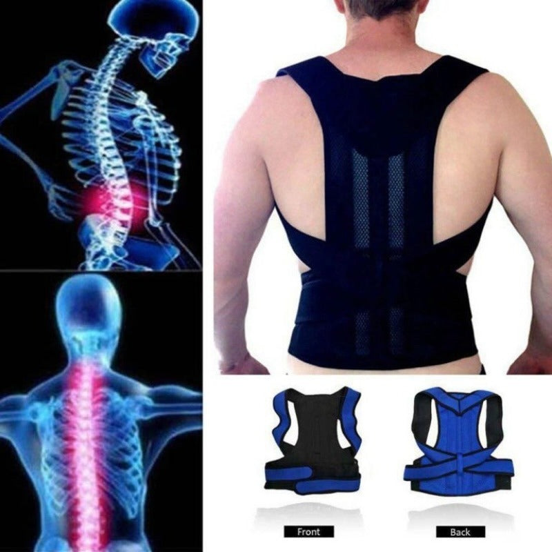 Back Pain Relief Posture Corrector Belt for men and women | Adjustable Support for Spine, Shoulder & Lumbar Alignment | Medium