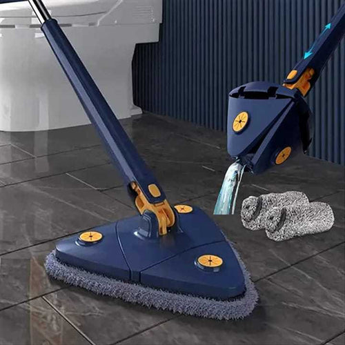 360 degree rotatable triangle mop for corners and walls - product photo